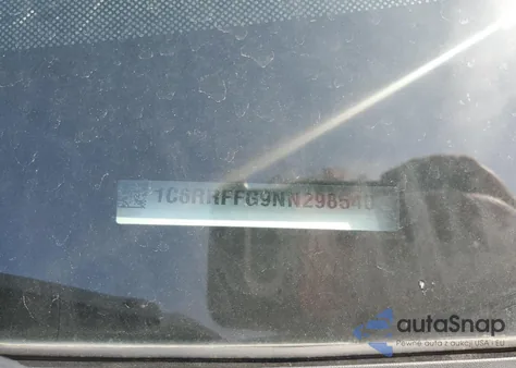 2022 Ram 1500 Big Horn/Lone Star z USA, uszkodzony, nr VIN 1C6RRFFG9NN298540